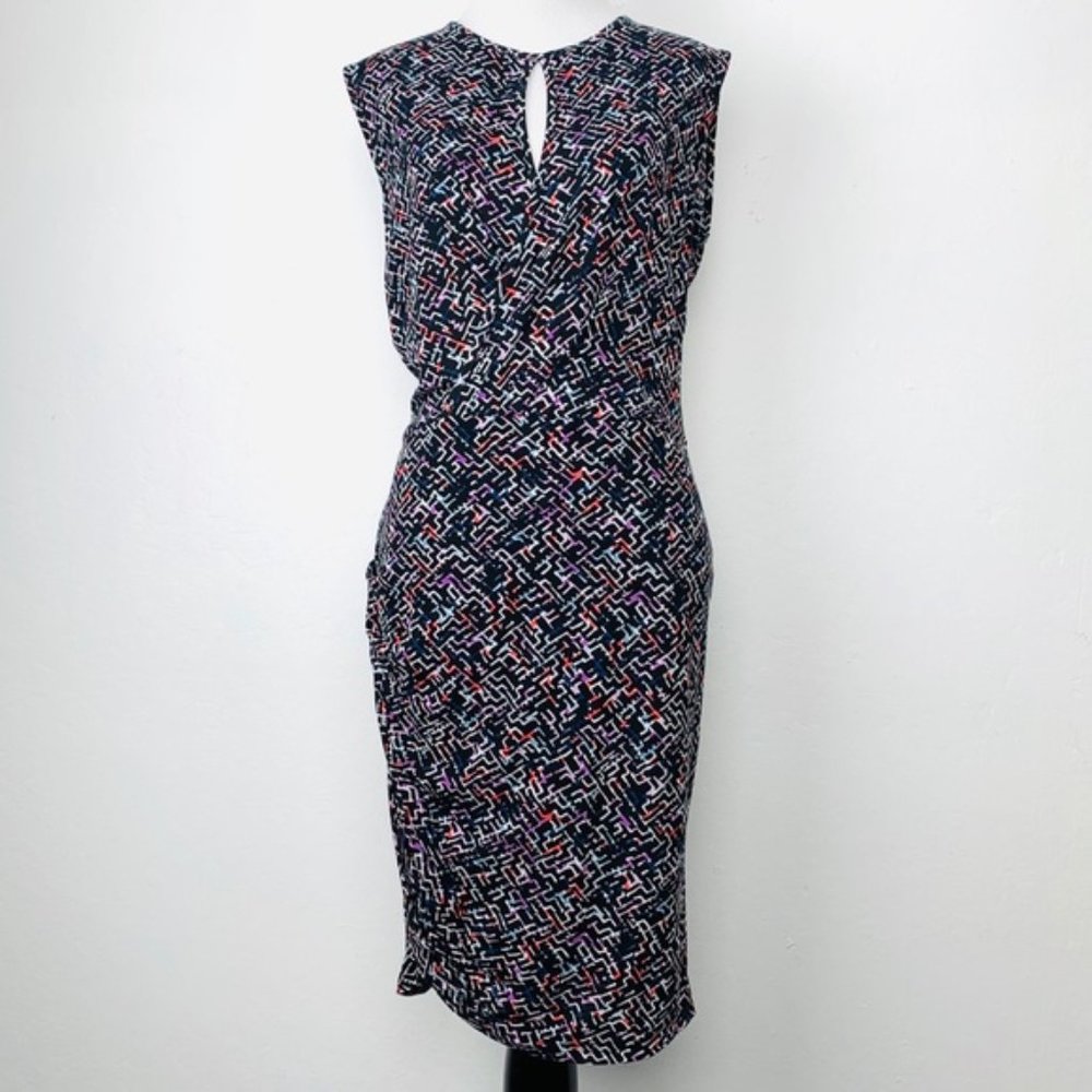 French Connection Multicolor Patterned Keyhole Fa… - image 1